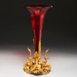 Louis Philippe bronze mounted centerpiece vase