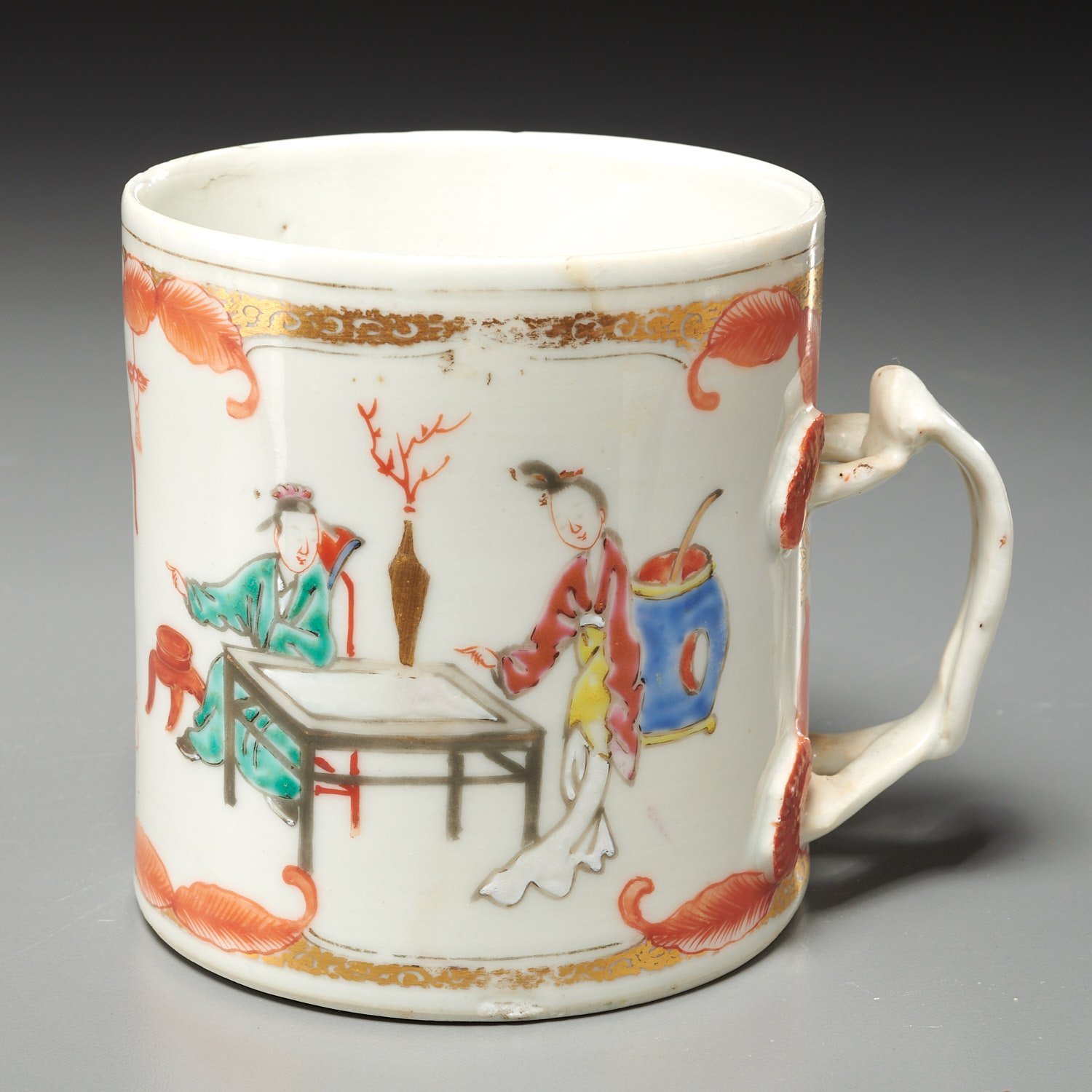 Group (4) Chinese Export famille rose mugs - Image 4 of 9