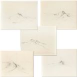 Laddie John Dill, (5) drawings, 1971