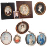 Nice collection European portrait miniatures