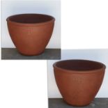 Pair massive Designer 32-inch ceramic planters