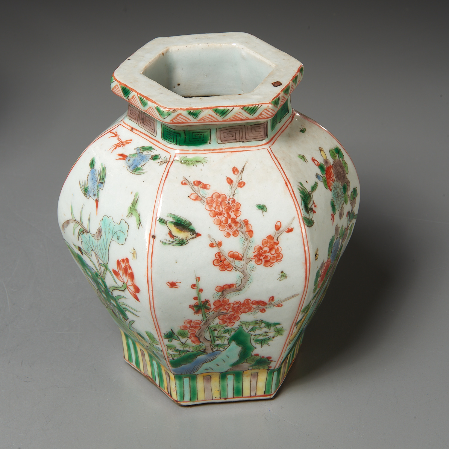 (3) antique Chinese porcelain vases - Image 3 of 5