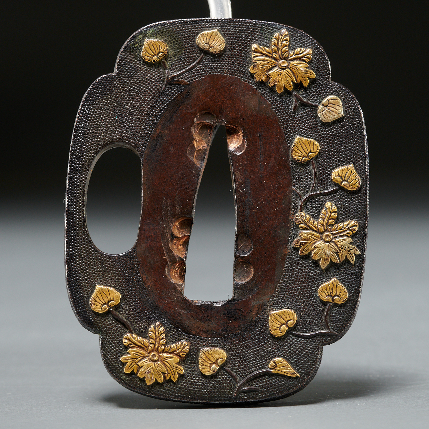 (2) Japanese parcel gilt bronze Tsuba - Image 4 of 4