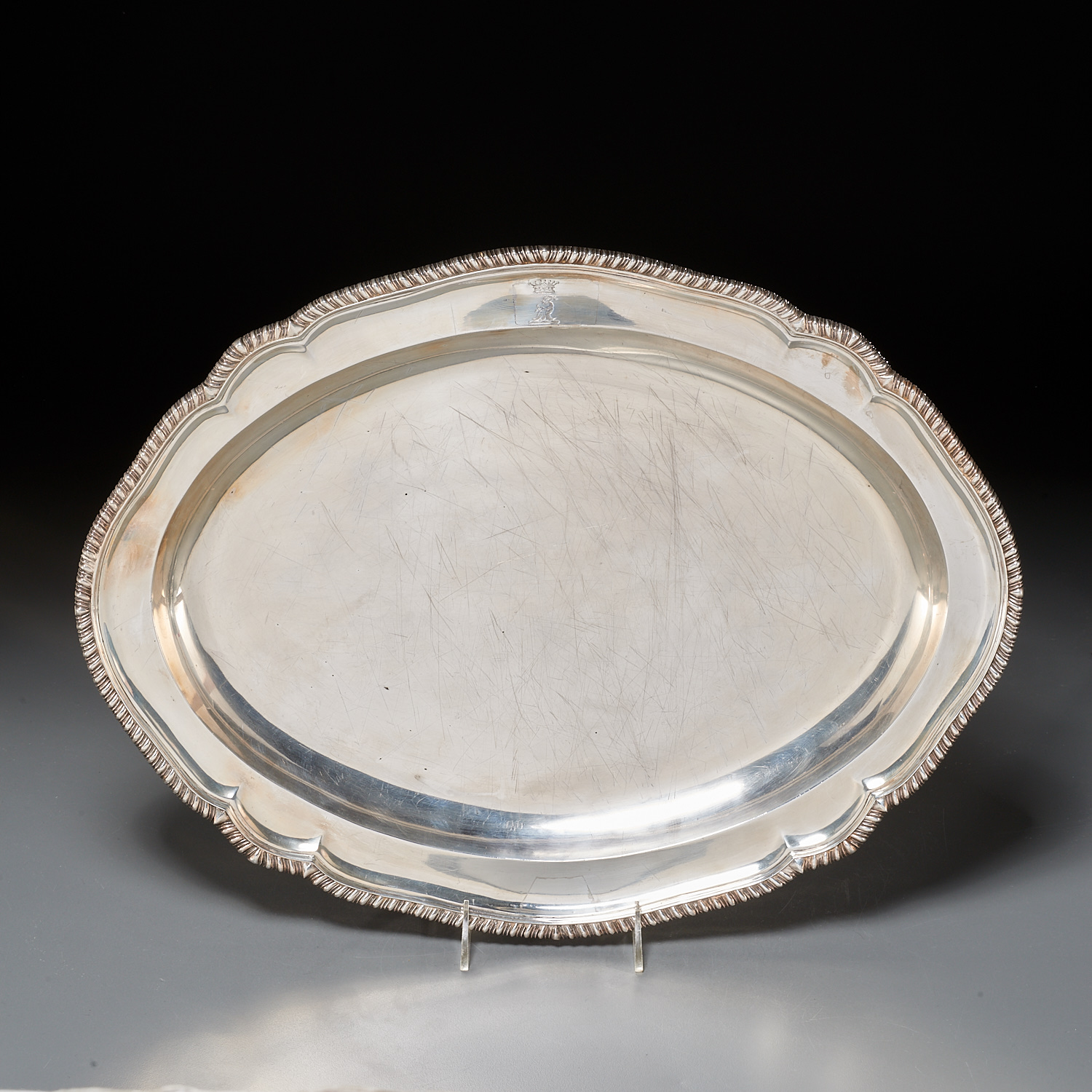 George II silver meat platter