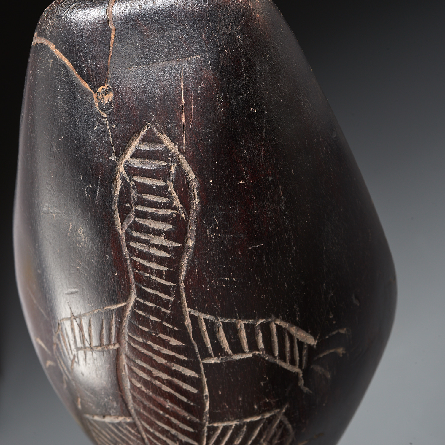 Dan Peoples,"wakemia" ceremonial spoon, ex-museum - Image 6 of 7