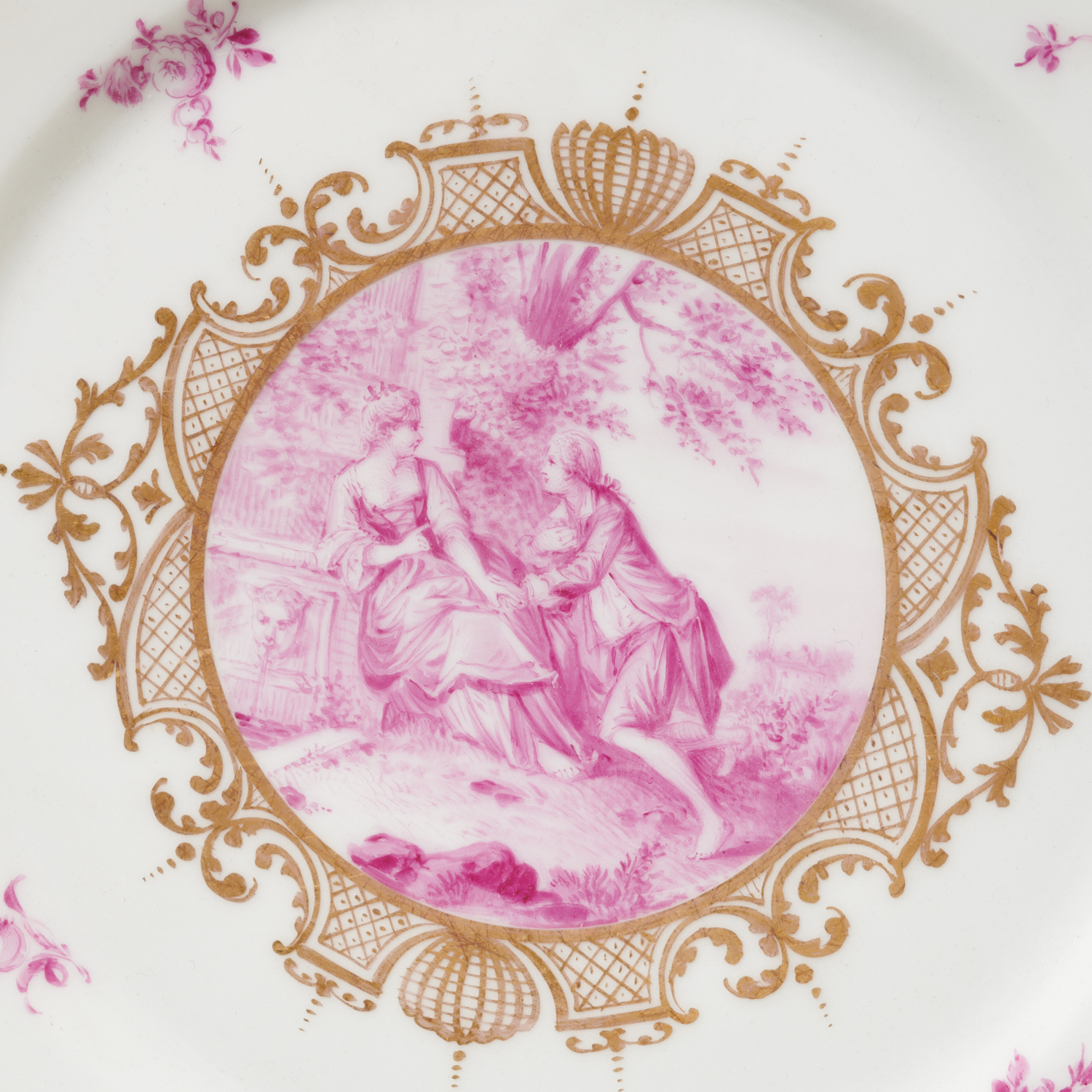 (3) 18th c. Ludwigsburg serving pieces - Image 2 of 10