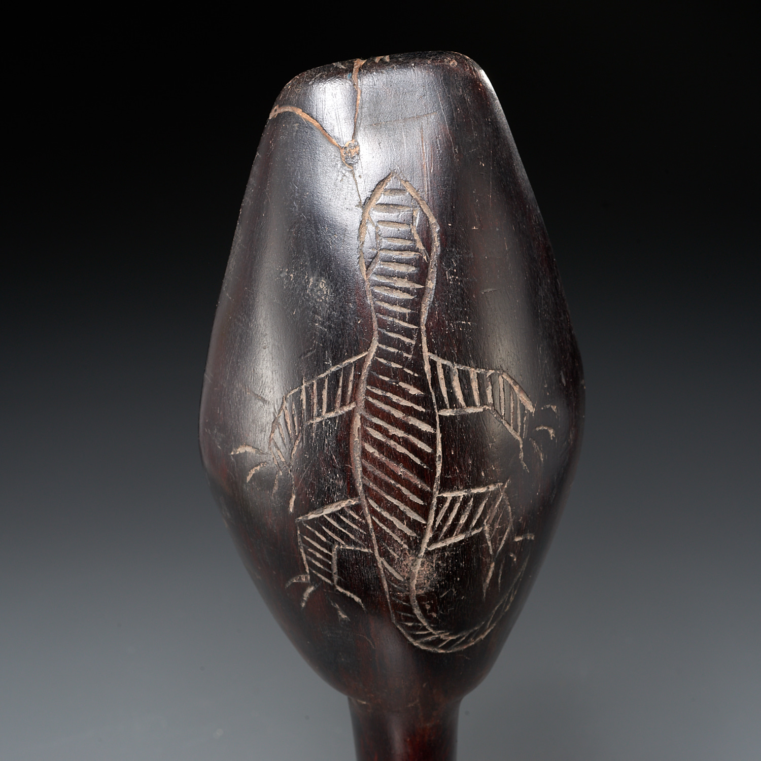 Dan Peoples,"wakemia" ceremonial spoon, ex-museum - Image 5 of 7