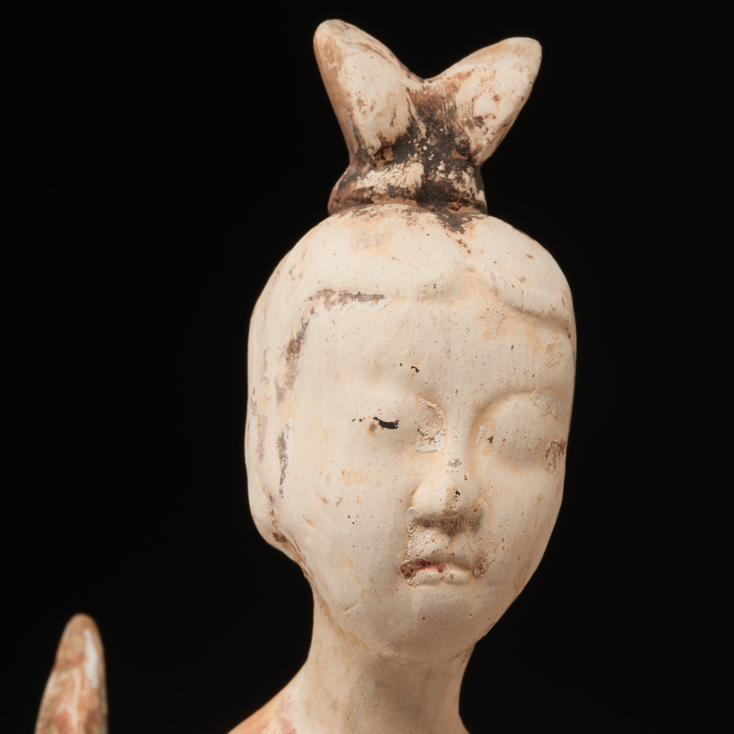 Chinese painted pottery figure of a dancer - Image 2 of 6