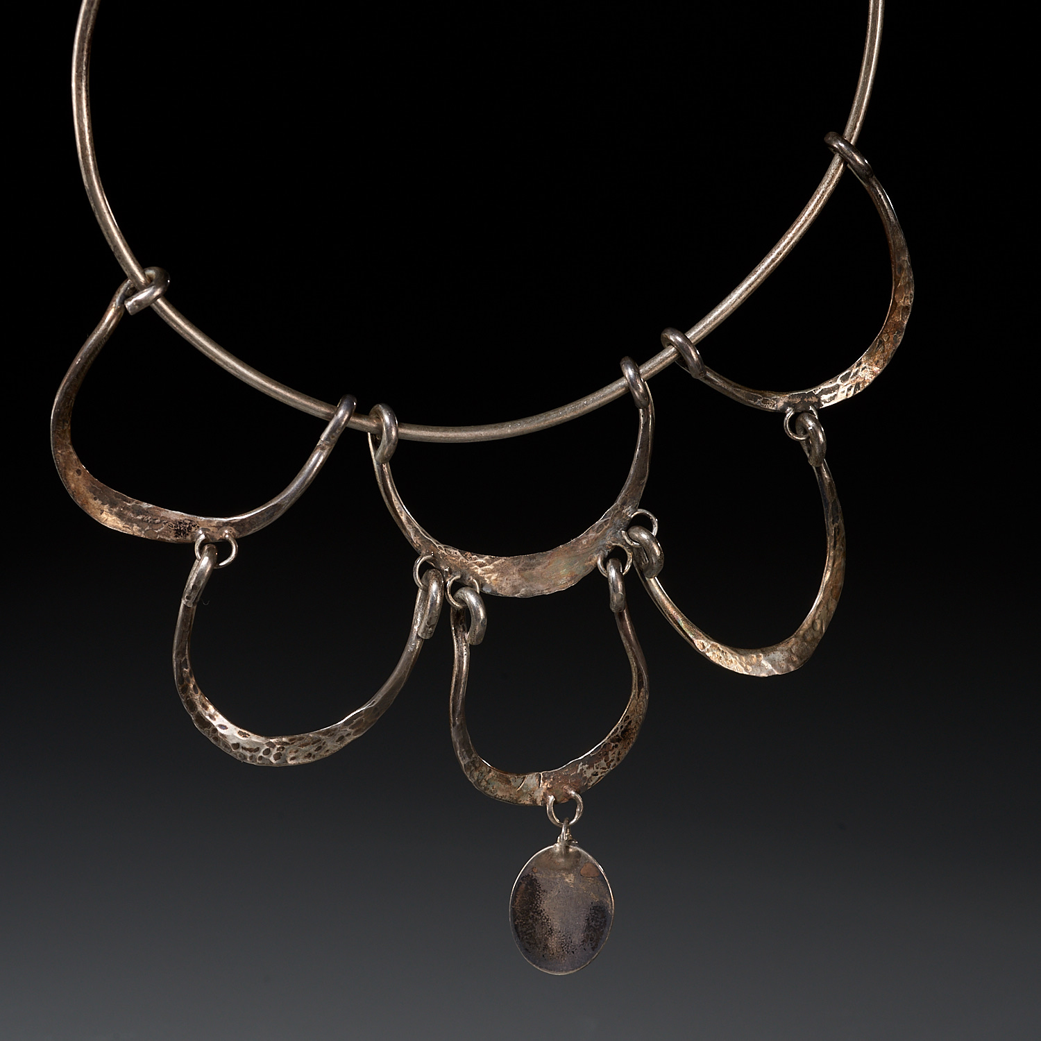 (2) Mexican Modern silver necklaces - Image 4 of 9