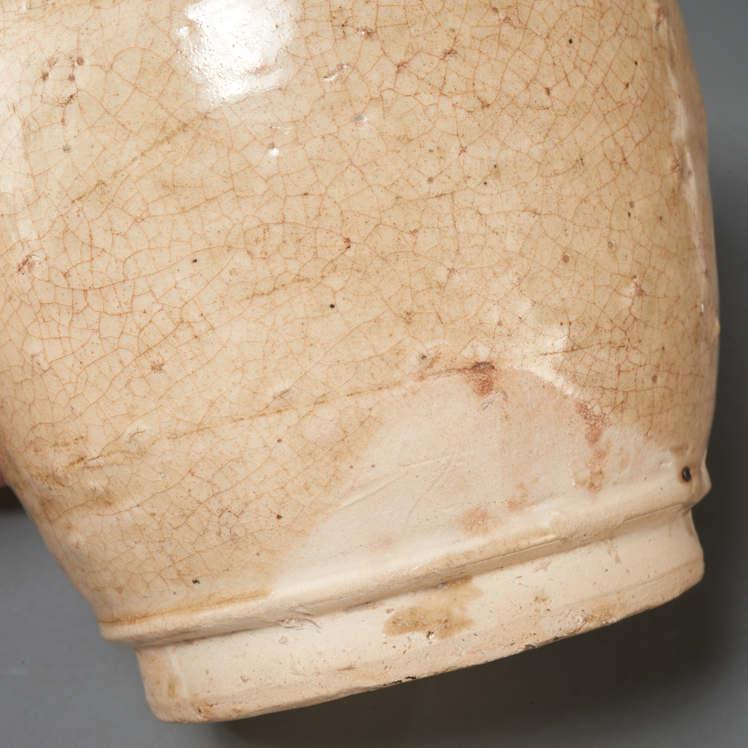 (2) early Chinese cream-glazed vessels - Image 7 of 10