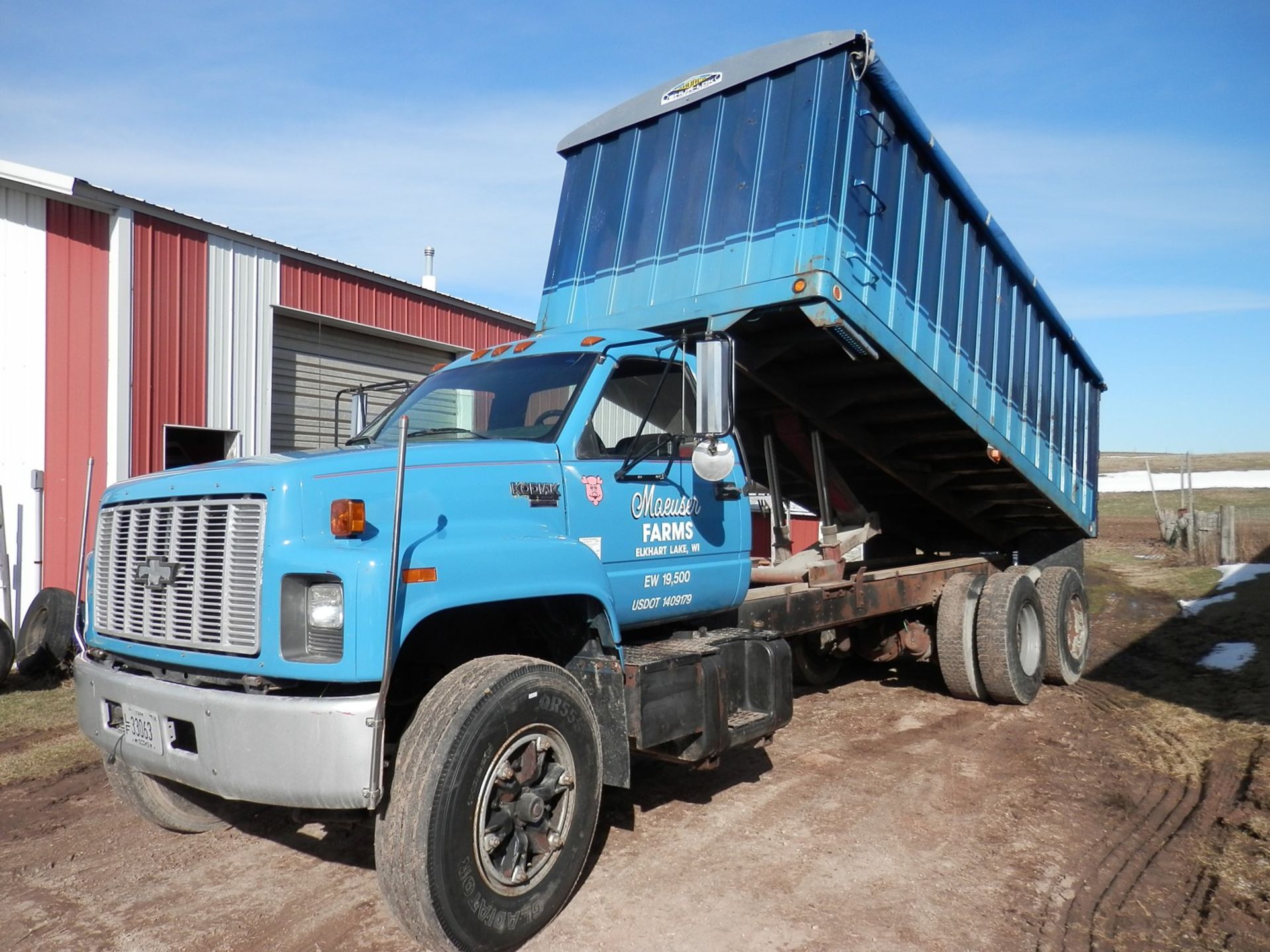 1992 KODIAK GRAIN BODY TRUCK - Image 3 of 5