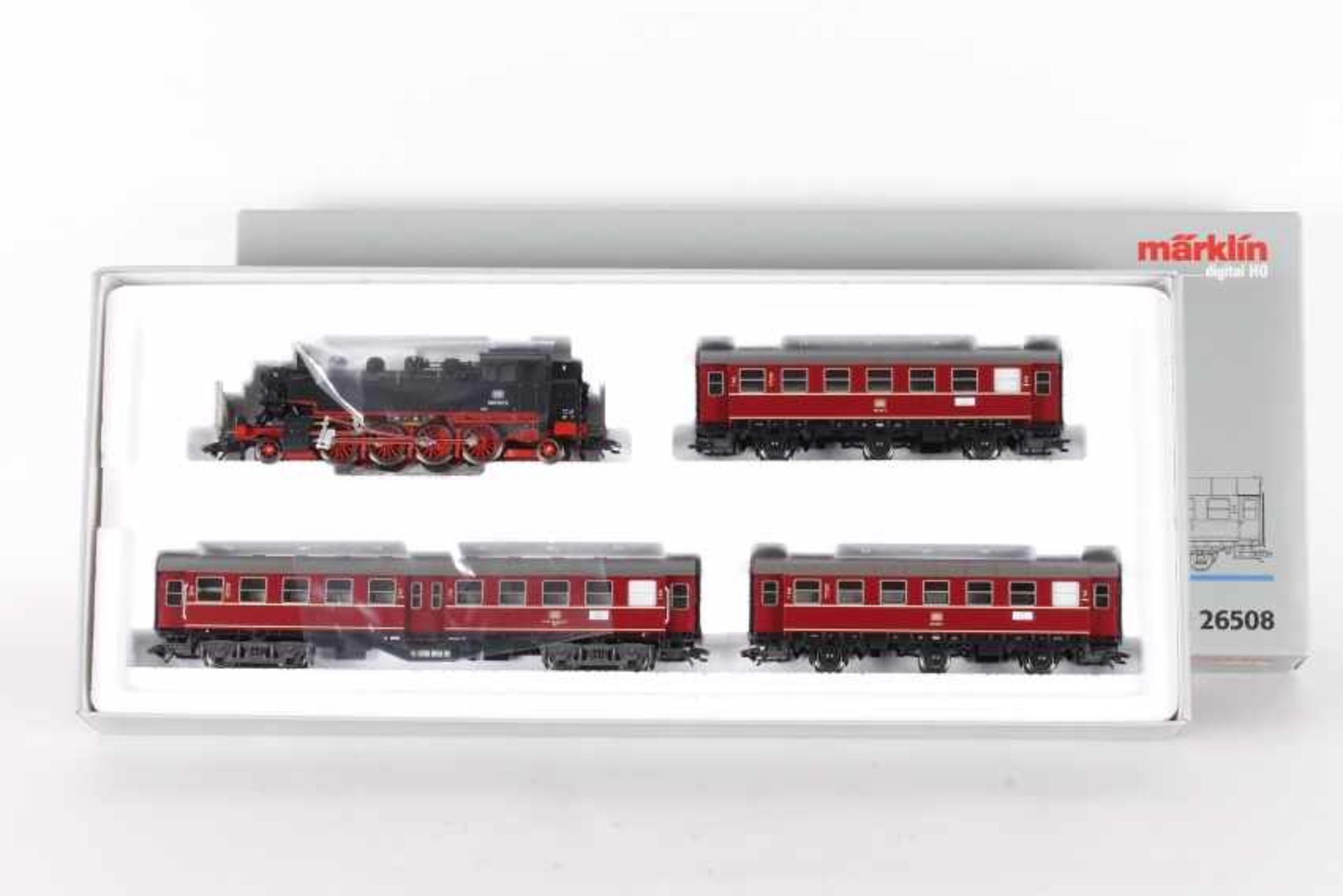 Märklin 26508, Zugpackung "Nahverkehr"Märklin 26508, Zugpackung "Nahverkehr", Tenderlok "086 521-