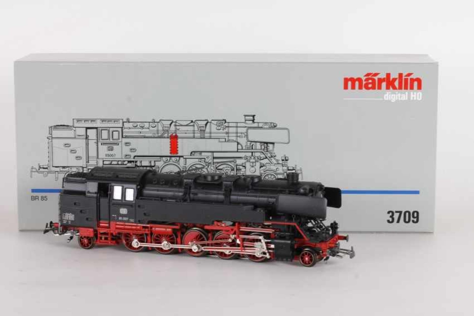 Märklin 3709, Tenderlok "85 007" der DBMärklin 3709, Tenderlok "85 007" der DB, Räder geschwärzt,