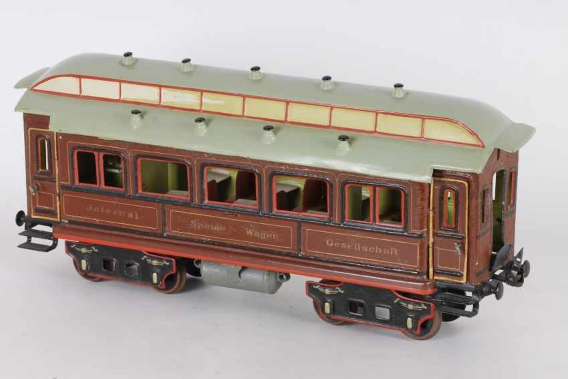 Märklin 1842/2, SpeisewagenMärklin 1842/2, Speisewagen Spur II, 37,5 cm lang, Drehgestelle original,