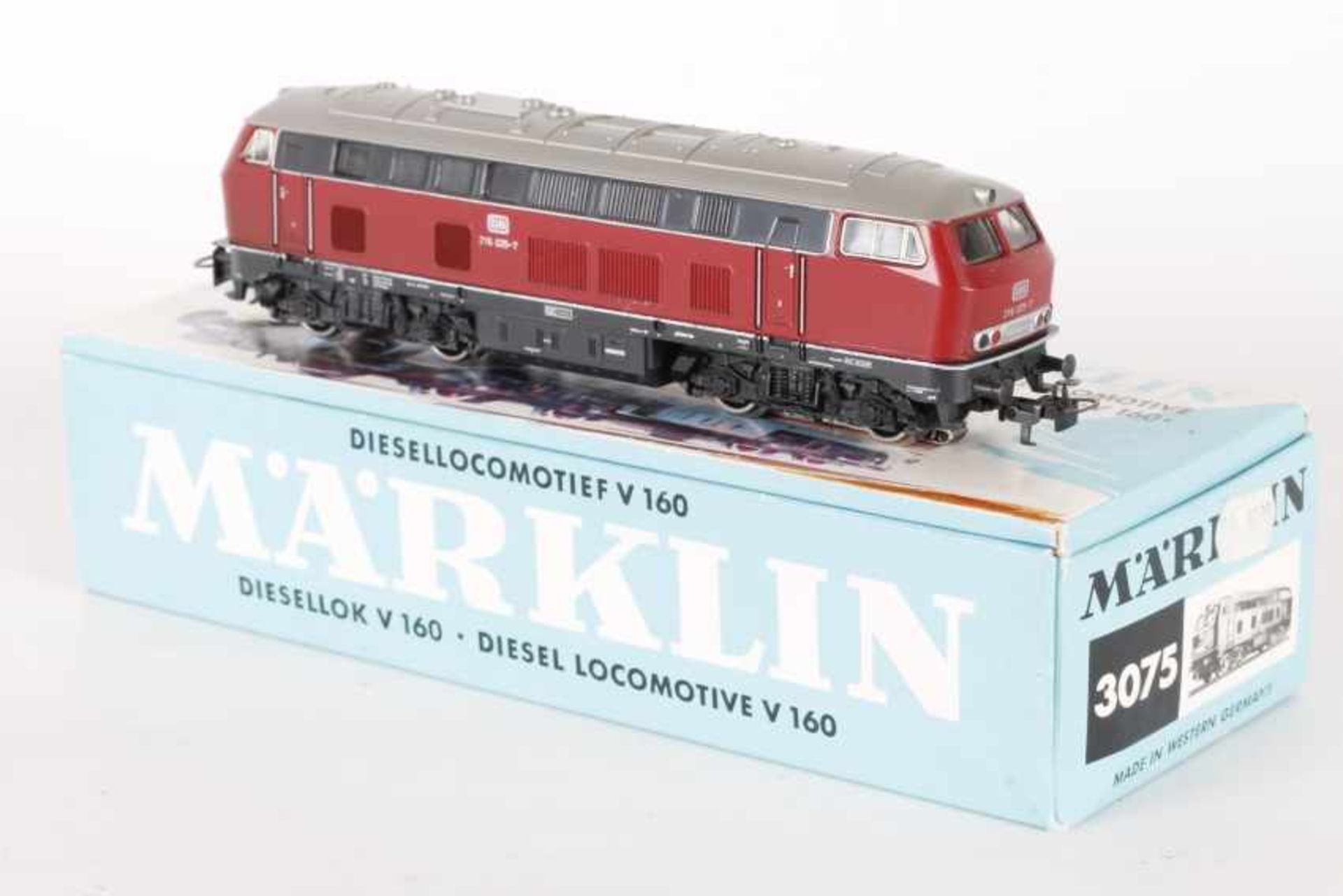 Märklin 3075, Diesellok "216 025-7" der DBMärklin 3075, Diesellok "216 025-7" der DB, Aufschriften