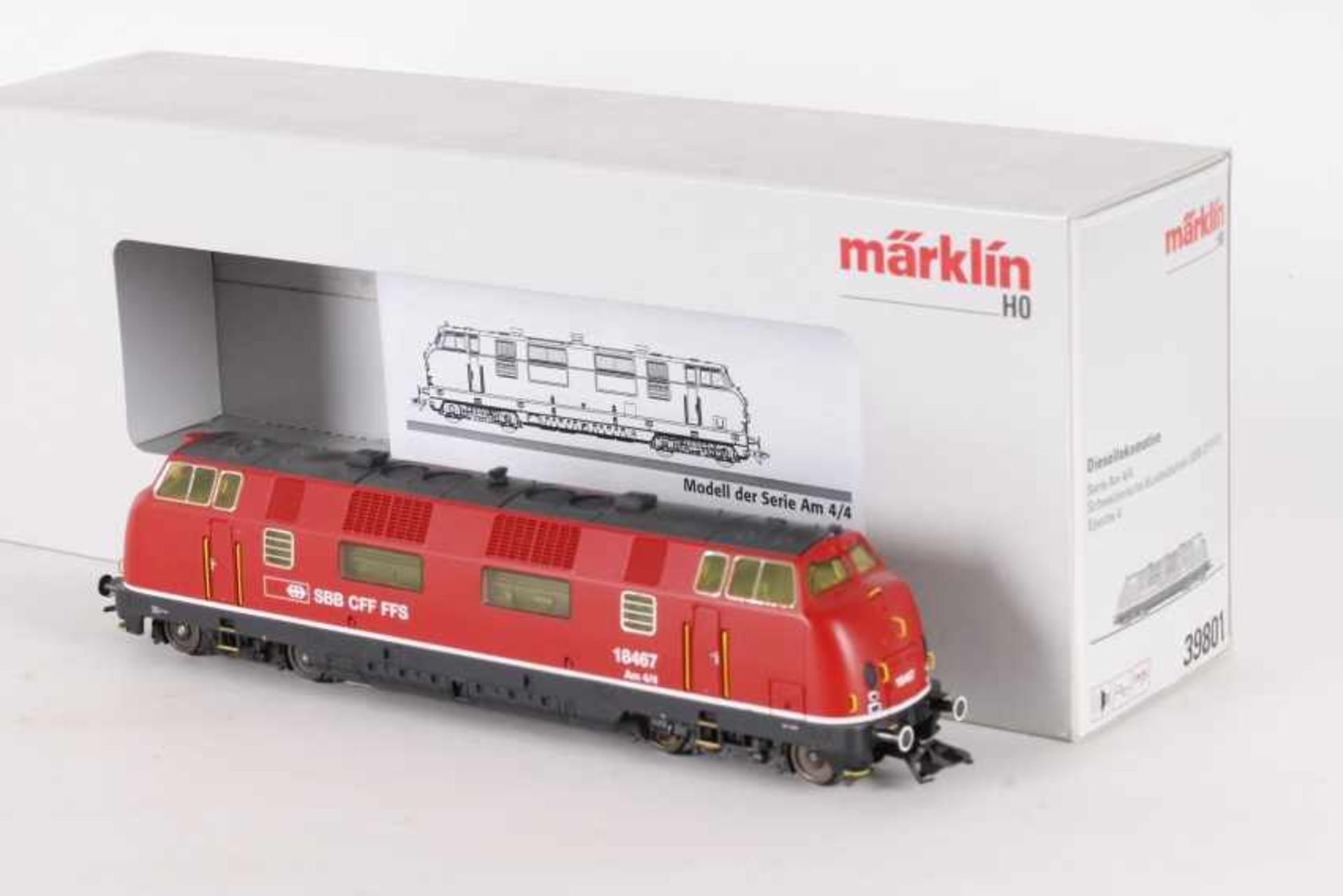 Märklin 39801, Diesellok Am 4/4 "18467" der SBBMärklin 39801, Diesellok Am 4/4 "18467" der SBB,