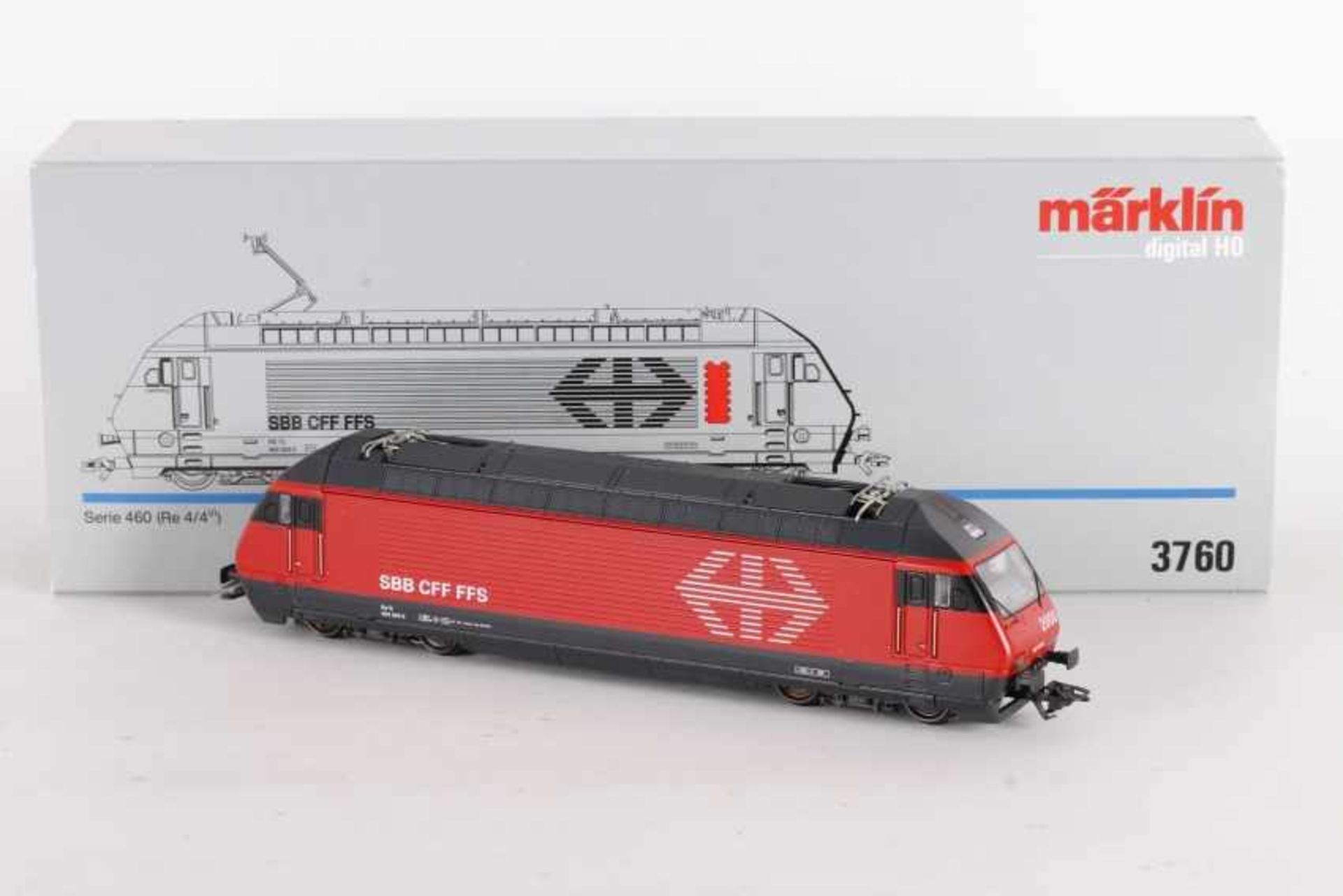 Märklin 3760, Elektrolok Re 4/4 VI "460 004-5" der SBBMärklin 3760, Elektrolok Re 4/4 VI "460 004-5"