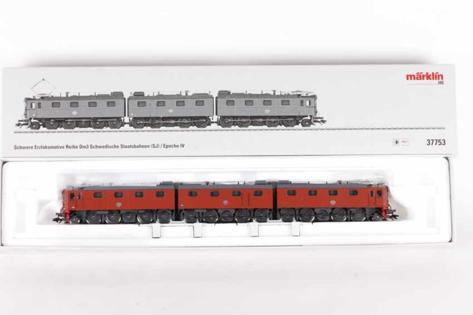 Märklin 37753, Erzlok Dm3 der SJMärklin 37753, Erzlok Dm3 der SJ, Dreifach-Elektrolok "1201", "1231"