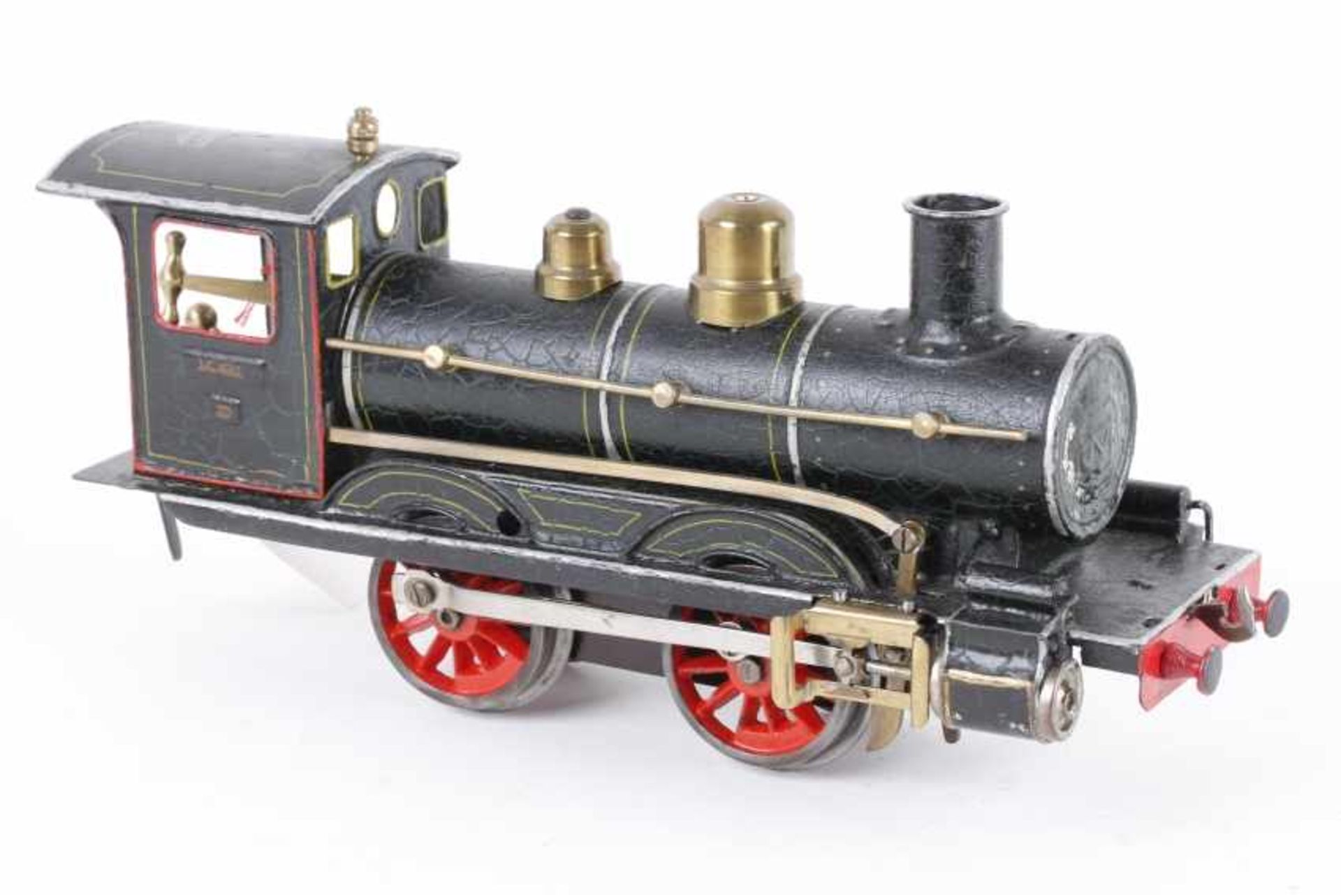 Märklin D 1021, DampflokMärklin D 1021, Dampflok von etwa 1910 ohne Tender, 29 cm lang, Uhrwerk