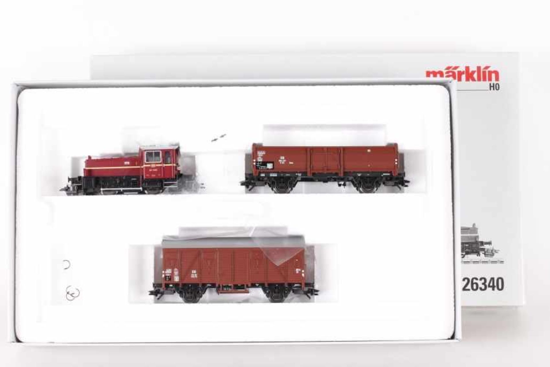 Märklin 26340, Rangier-Güterzug der DBMärklin 26340, Rangier-Güterzug der DB, Diesellok mfx-