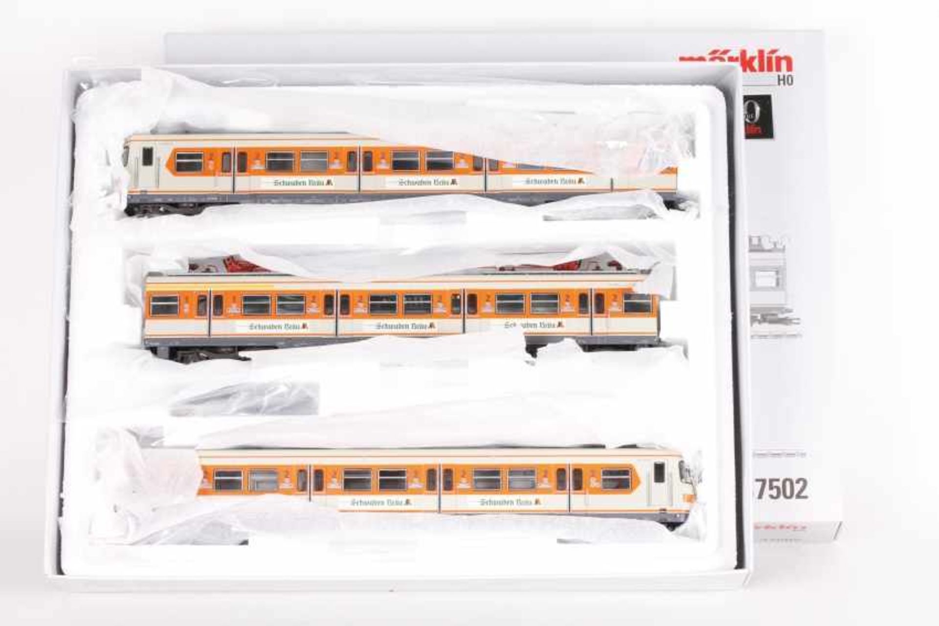 Märklin 37502, S-Bahn-Zug BR 420 der DBMärklin 37502, S-Bahn-Zug BR 420 der DB, Werbung "Schwaben