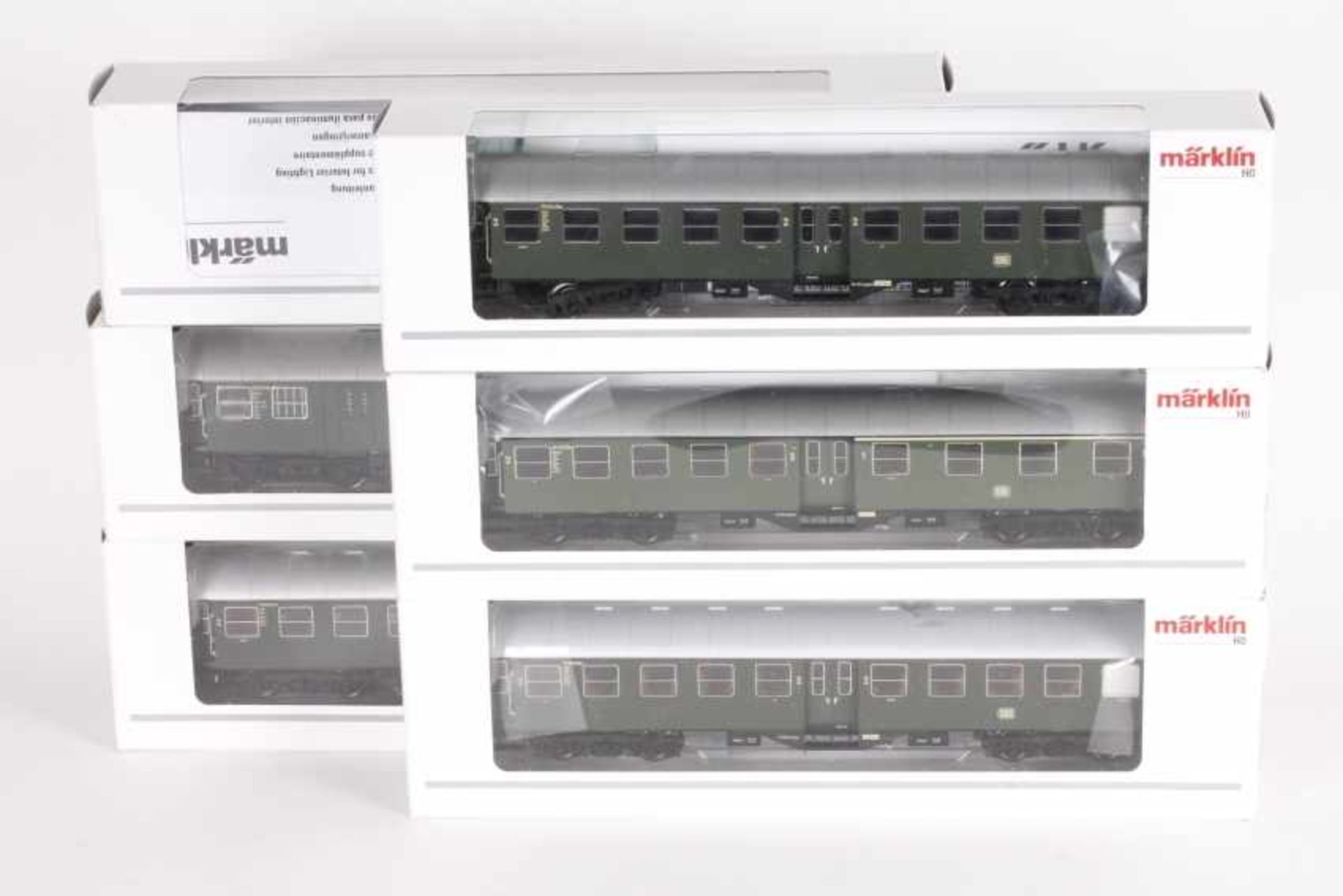 Märklin, sechs NahverkehrswagenMärklin, sechs Nahverkehrswagen, 2 x 41310, 41320, 2 x 41323,