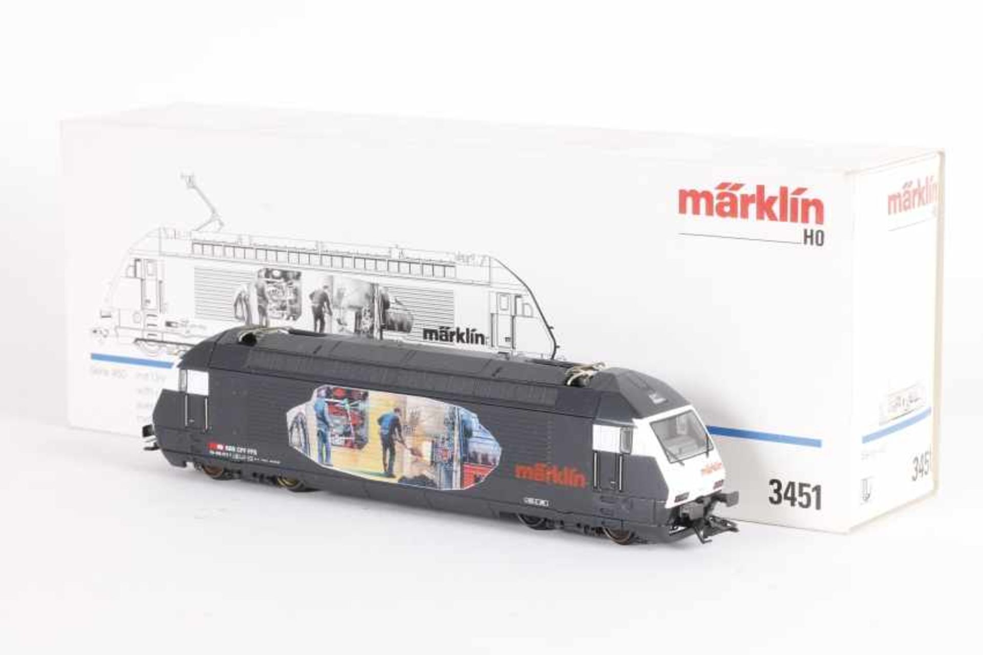 Märklin 3451, 'Heizerlok', Elektrolok "Re 460 017-7" der SBBMärklin 3451, 'Heizerlok', Elektrolok "