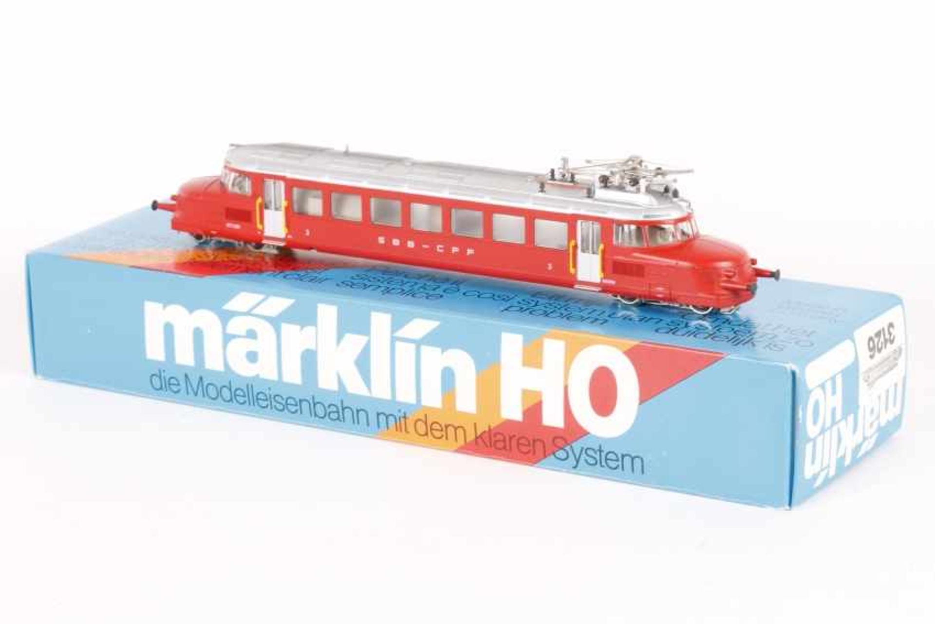 Märklin 3126, 'Roter Pfeil', Elektrotriebwagen "RCe 2/4 203" der SBBMärklin 3126, 'Roter Pfeil',