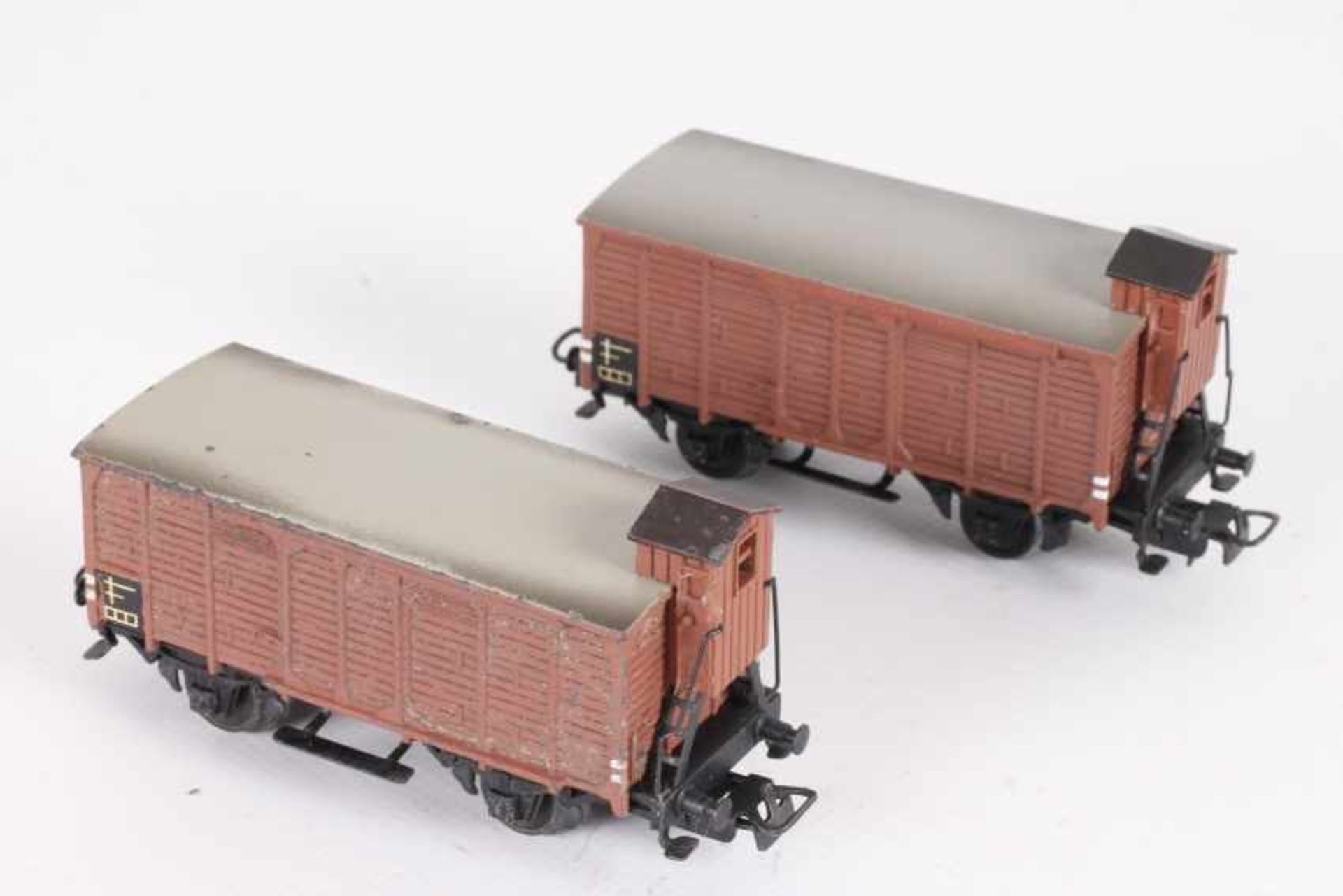 Märklin, 2 x 316 N, zwei gedeckte Güterwagen, DruckgussMärklin, 2 x 316 N, zwei gedeckte Güterwagen,