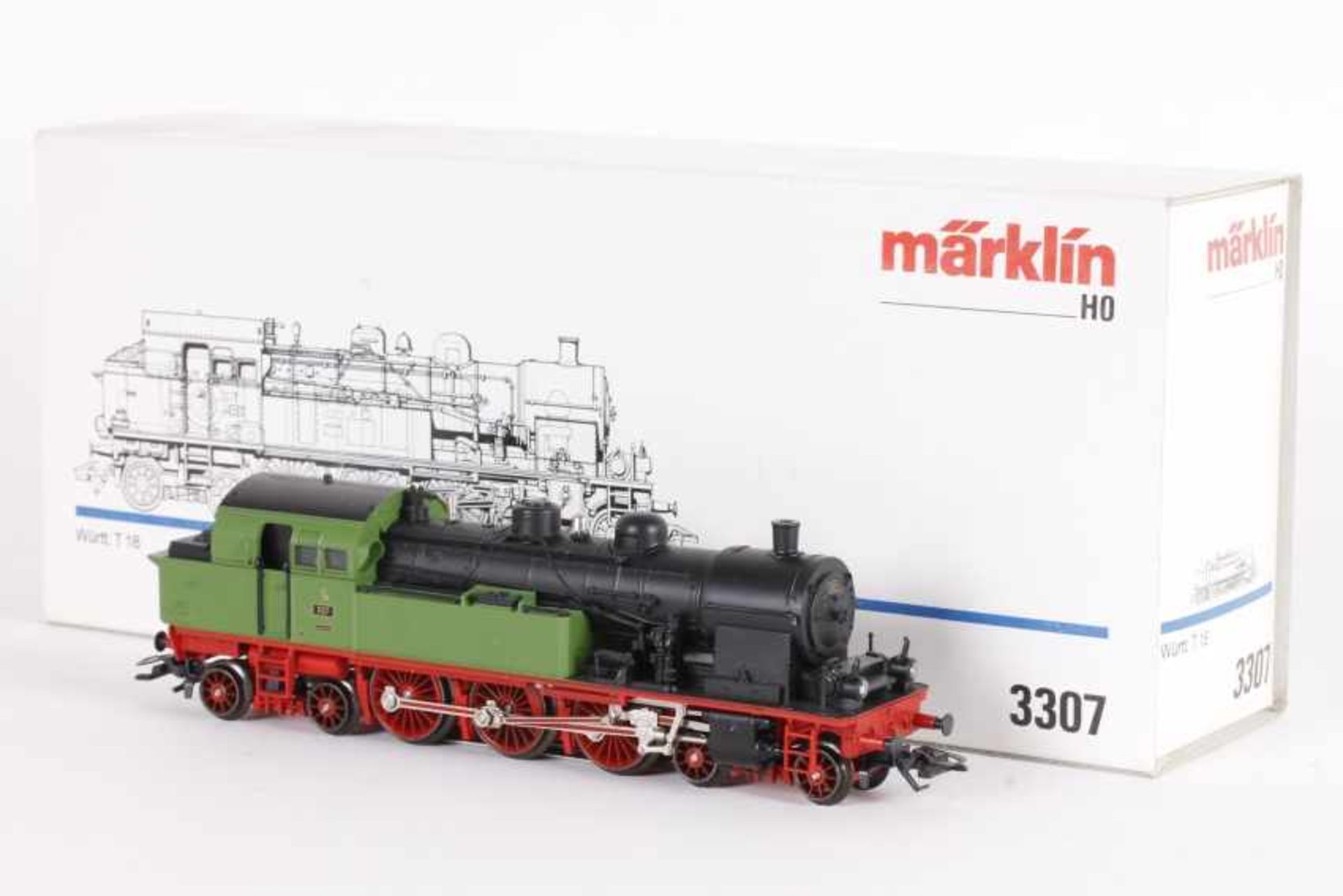 Märklin 3307, württ. Tenderlok T 18 "1127"Märklin 3307, württ. Tenderlok T 18 "1127", analog,