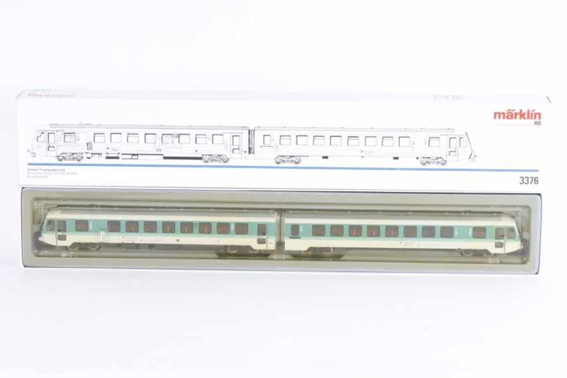 Märklin 3376, Nahverkehrs-Dieseltriebwagenzug "628 203-2" der DBMärklin 3376, Nahverkehrs-