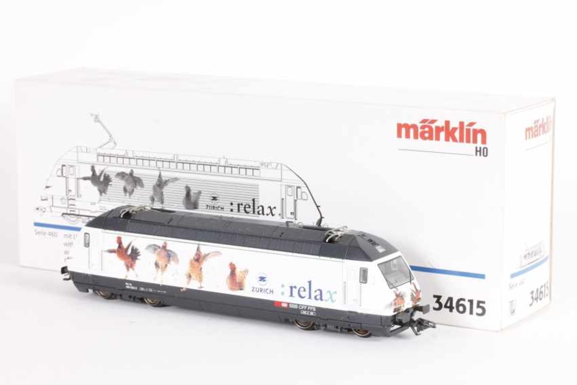 Märklin 34615, "ZURICH :relax", Elektrolok "Re 4/4 460 023-5" der SBBMärklin 34615, "ZURICH :relax",