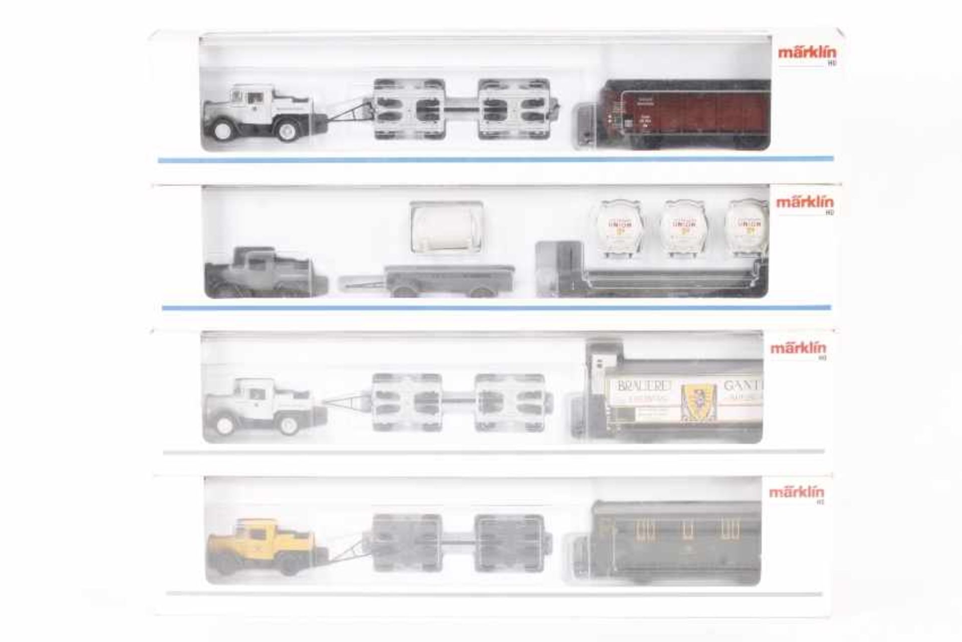 Märklin, vier StrassenrollerMärklin, vier Strassenroller, 46822, 46827, 46828, 45071 (PMS 90-03),