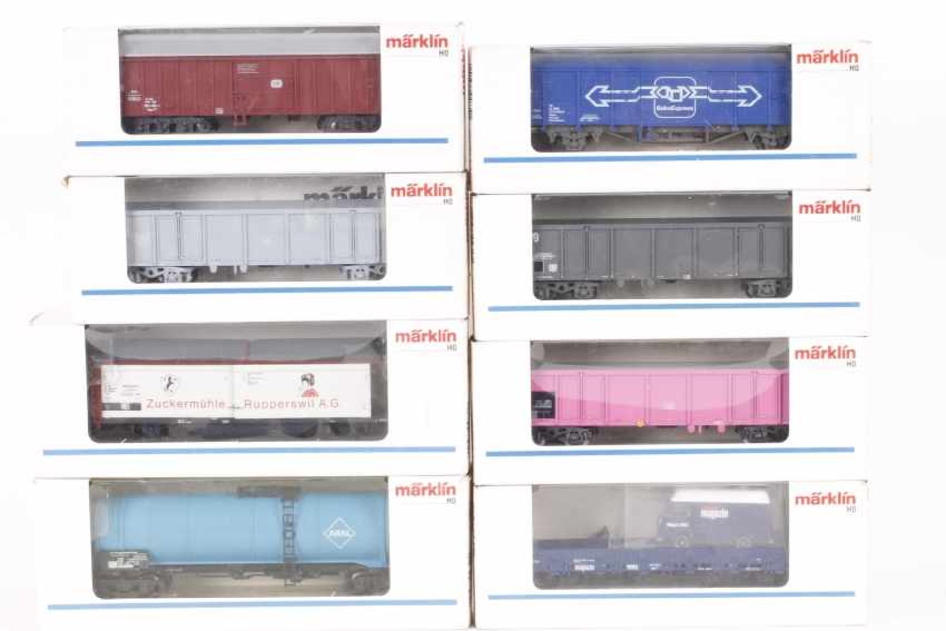 Märklin, acht GüterwagenMärklin, acht Güterwagen, 4460, 4689, 4717, 4718, 4752, 4832, 4833, 84694,