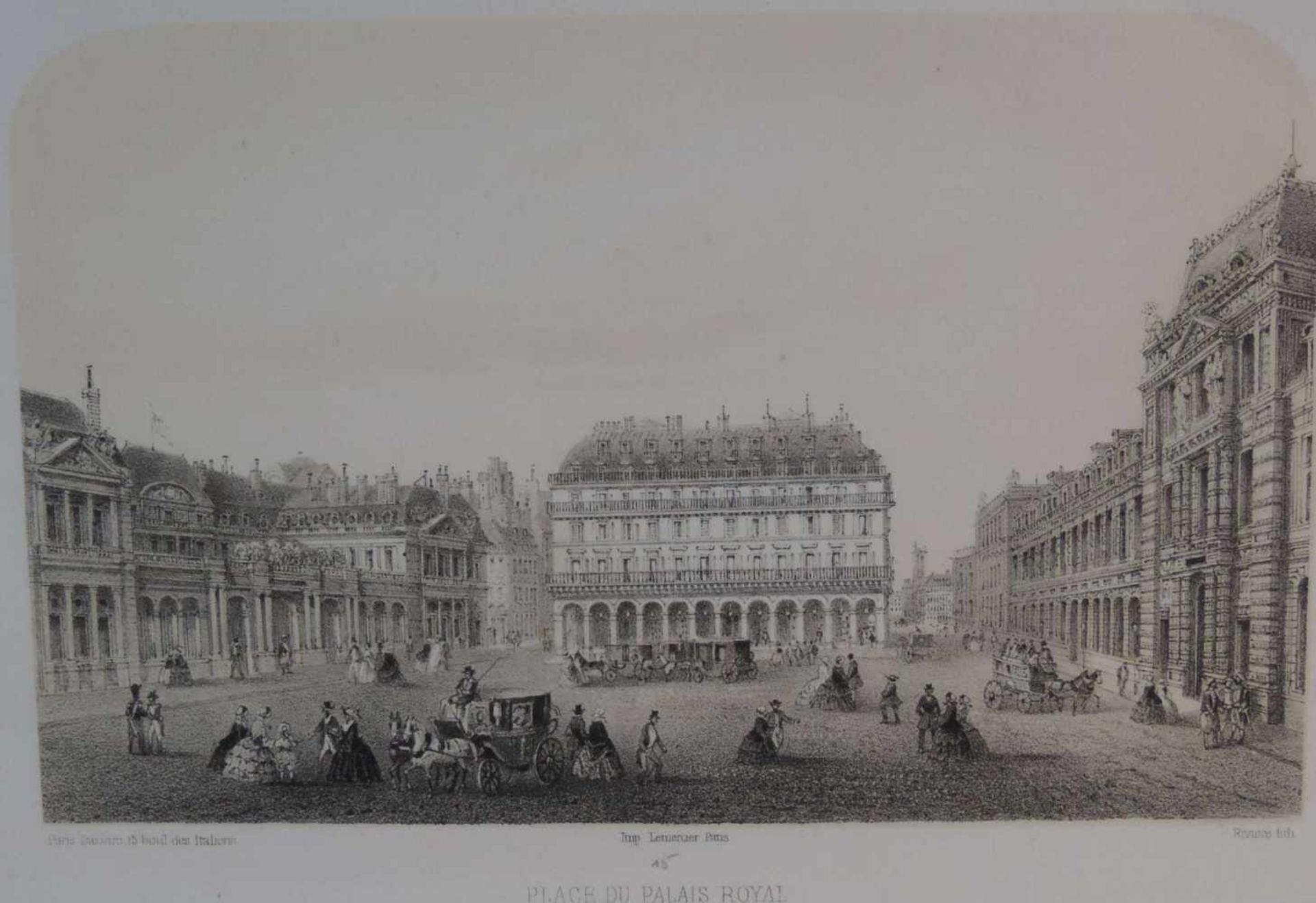 ARNOUT, Louis Jules, *1.6.1814, +1868, Lithographien, 3 Ansichten Paris, Colonne de Juillet, i d - Bild 4 aus 4