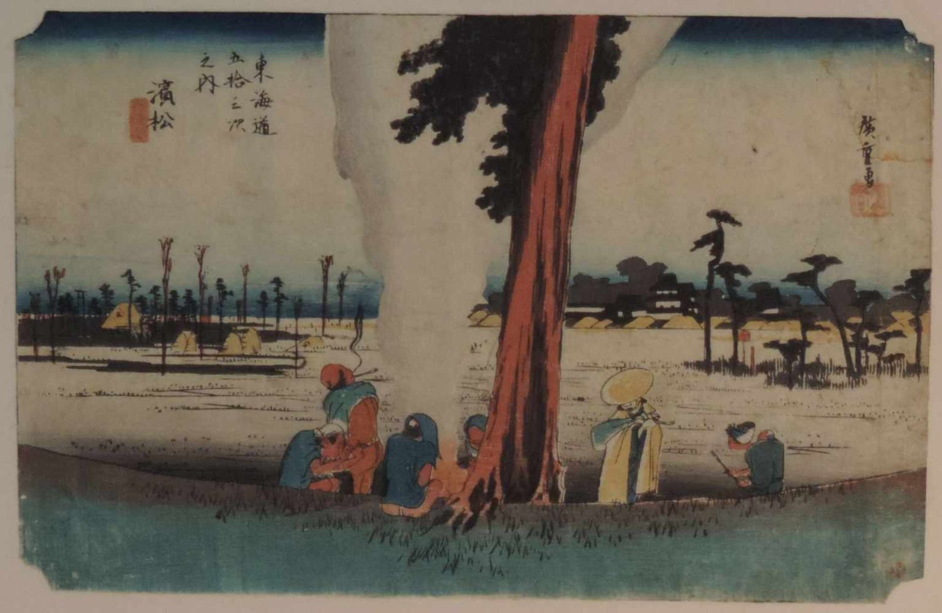 HIROSCHIGE I UTAGAWA, (Andó), *1797 Edo/Yayosugashi als Andó Tukotarb +12.10.1858, stud Okojiama