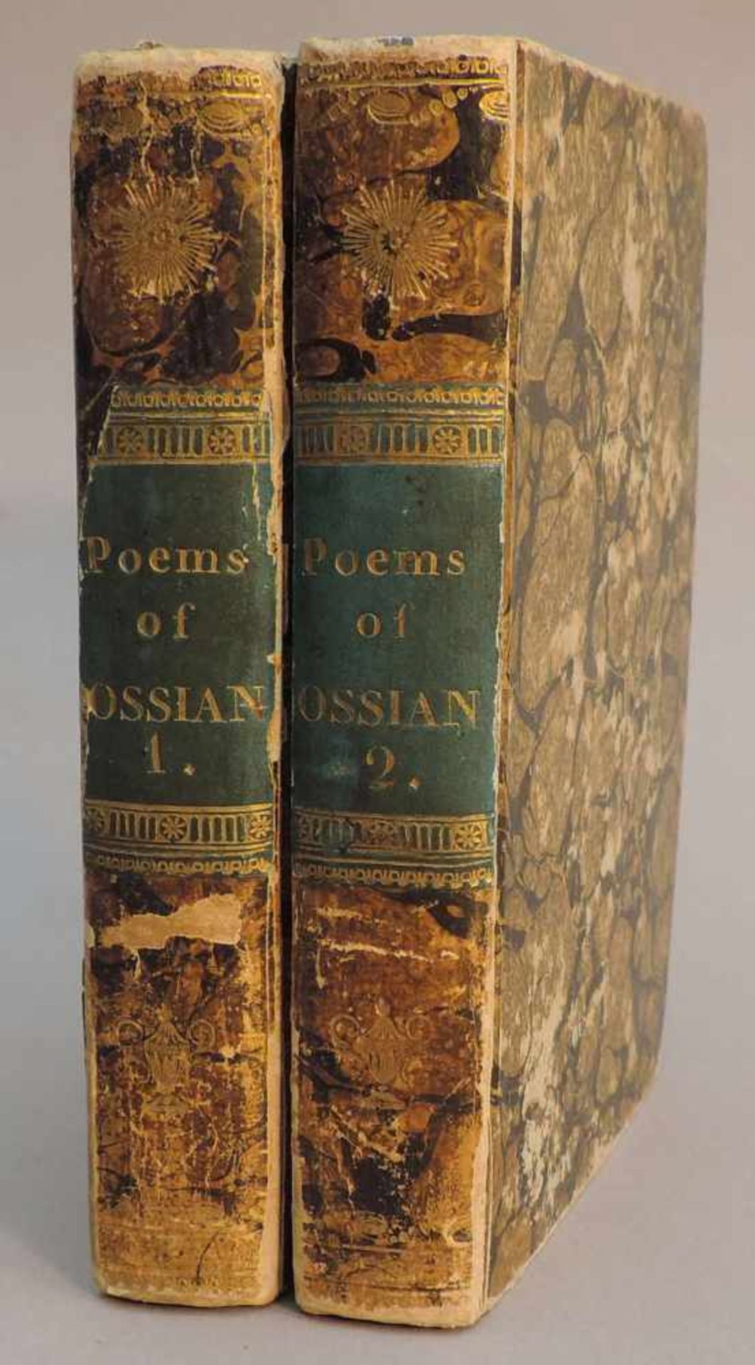 MACPHERSON, James, The Poems of Ossian in Three Volumes, 3. Band fehlt, Leipzick, printed for - Bild 2 aus 2