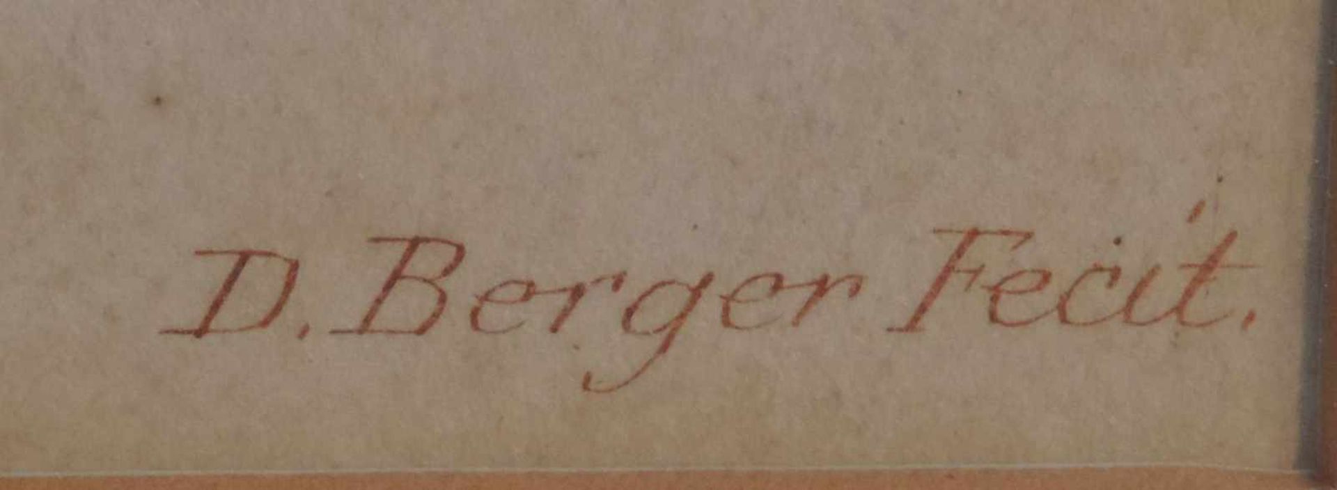 BERGER, Daniel, Kupferstecher, *25.10.1744 Berlin, +17.11.1824, Sohn und Schüler des Friedrich - Bild 2 aus 3