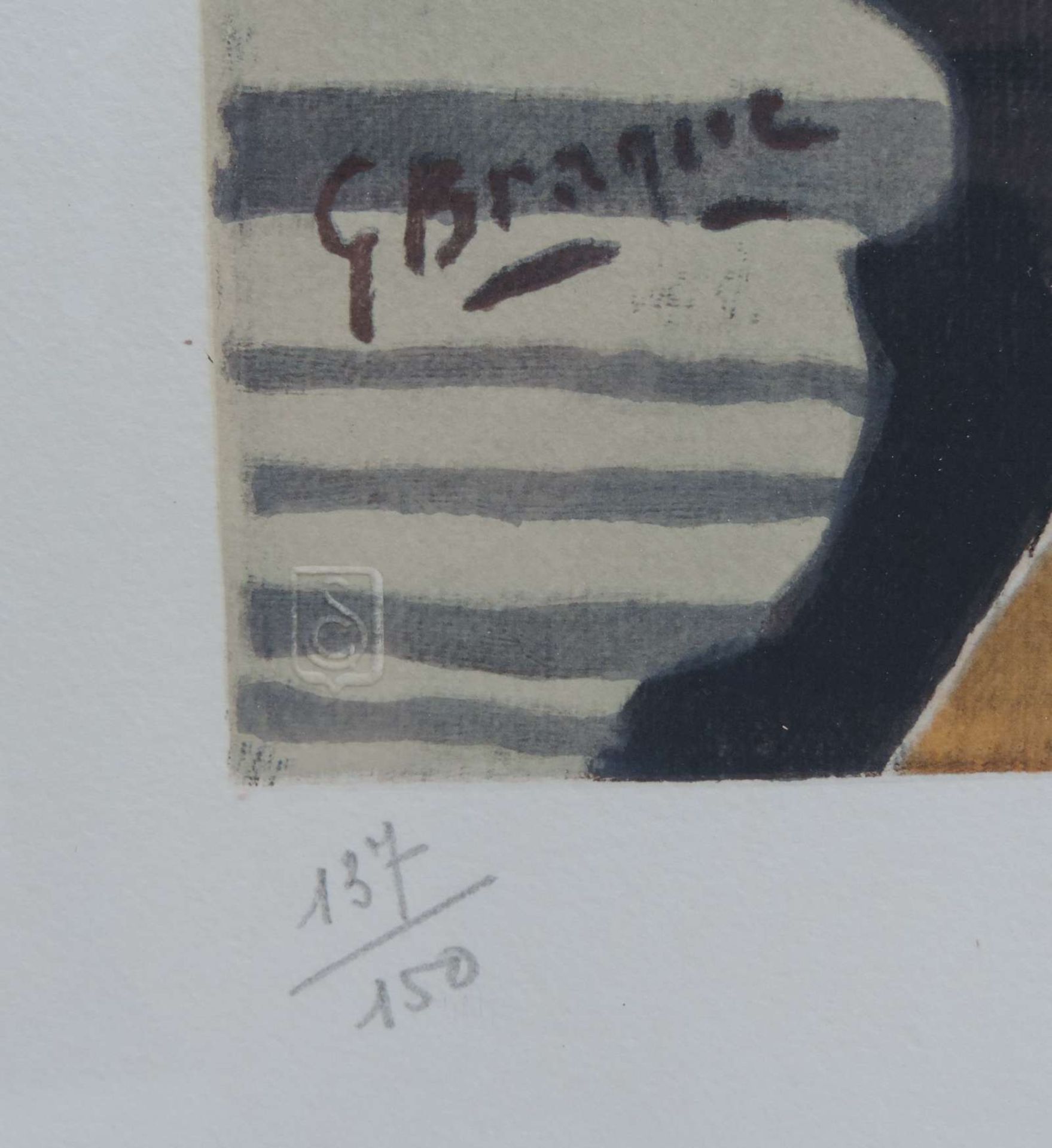 BRAQUE, Georges, *13.05.1882 Argenteuil, +31.08.1963 Paris, stud Ec d Beaux-Arts, Le Havre, intern - Image 3 of 3