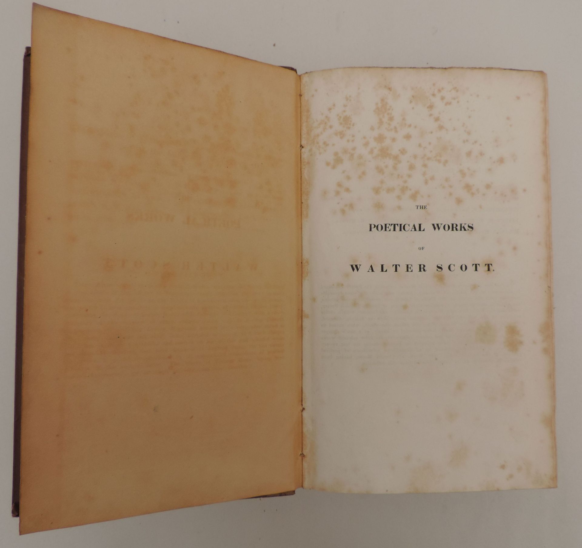 SCOTT, Walter, The poetical Works of Walter Scott Complete in One Volume, 482 S., H.L. Broenner - Image 2 of 4