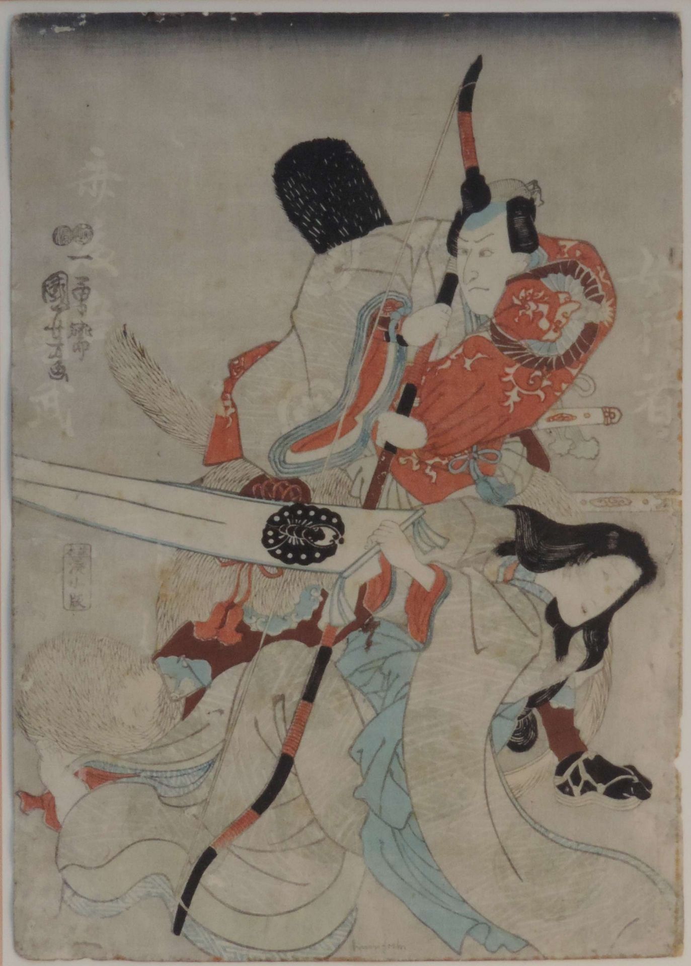 UTAGAWA, Kuniyoshi, *1797 Edo, +1861 ebd, stud (Katsukawa Shun`ei), Designerin, u Kiyo-e-Bijin-