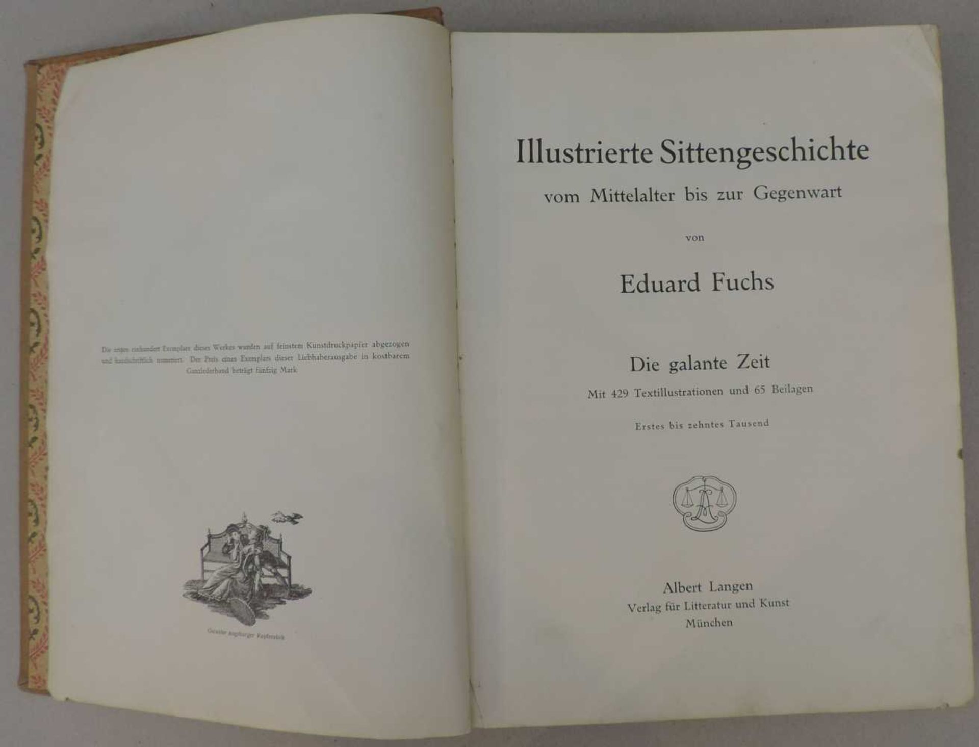 FUCHS, Eduard, Illustrierte Sittengeschichte vom Mittelalter bis zur Gegenwart, Die galante Zeit,