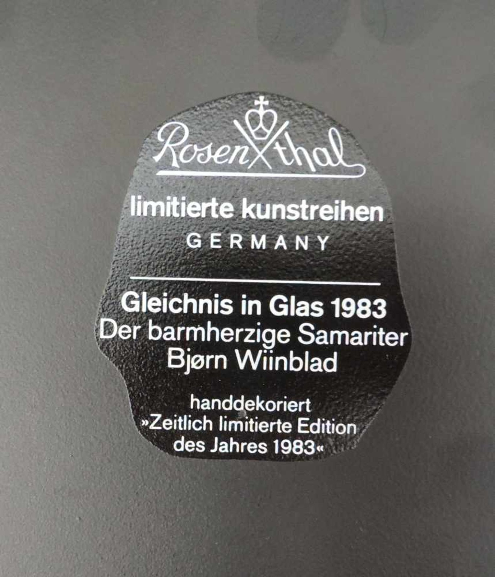 GLASPANEELE, Kristallmanuf Amberg/Rosenthal, 1983, Entwurf Wijnblad, Björn, *20.09.1918 - Bild 3 aus 3