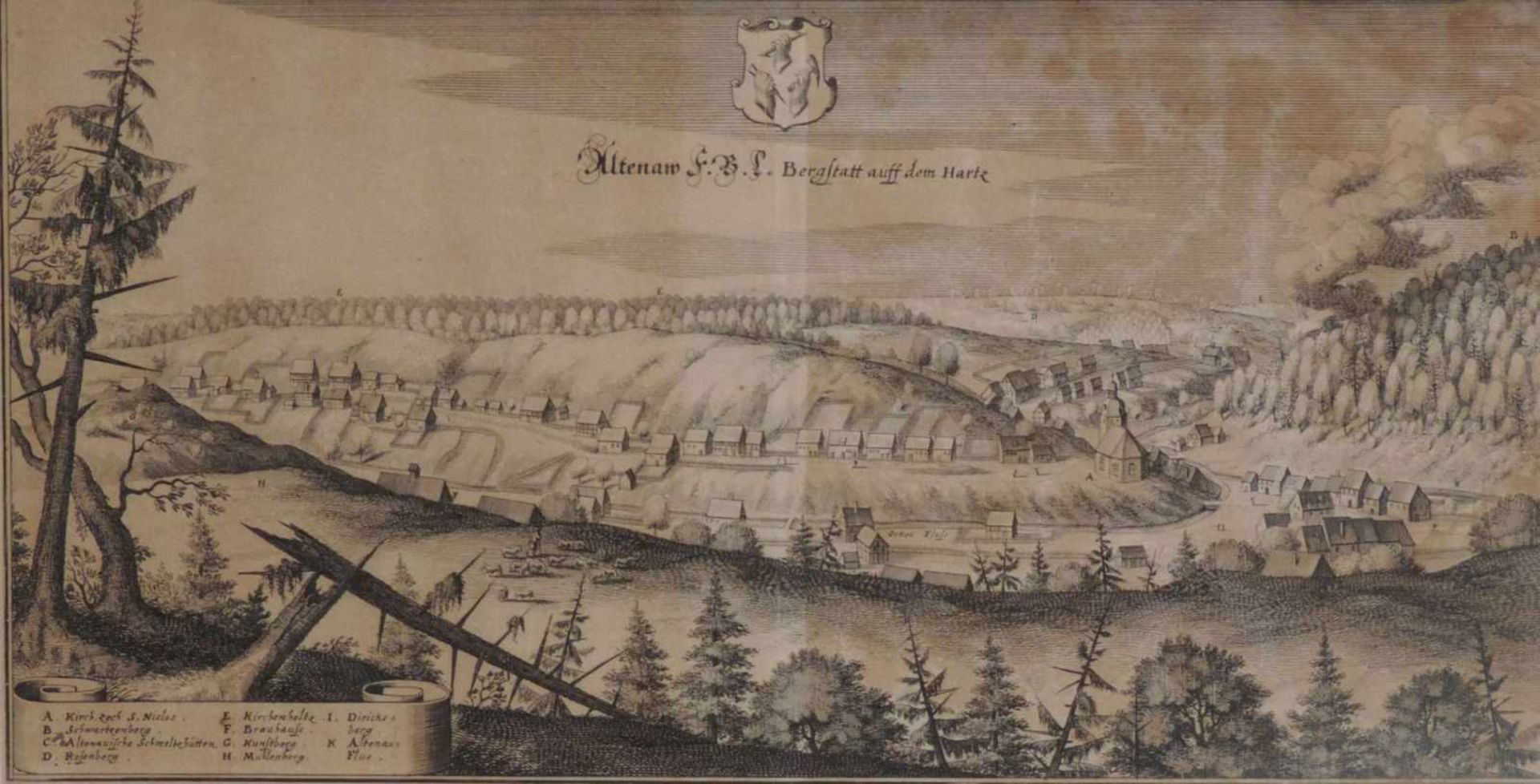 ALTENAU HARZ, Kupfer von Merian, Caspar, *18.2.1627 Frankfurt/Main, +12.4.1686 Holland, arb