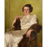 Sir Gerald Festus Kelly (1879-1972)Portrait of a Seated Lady