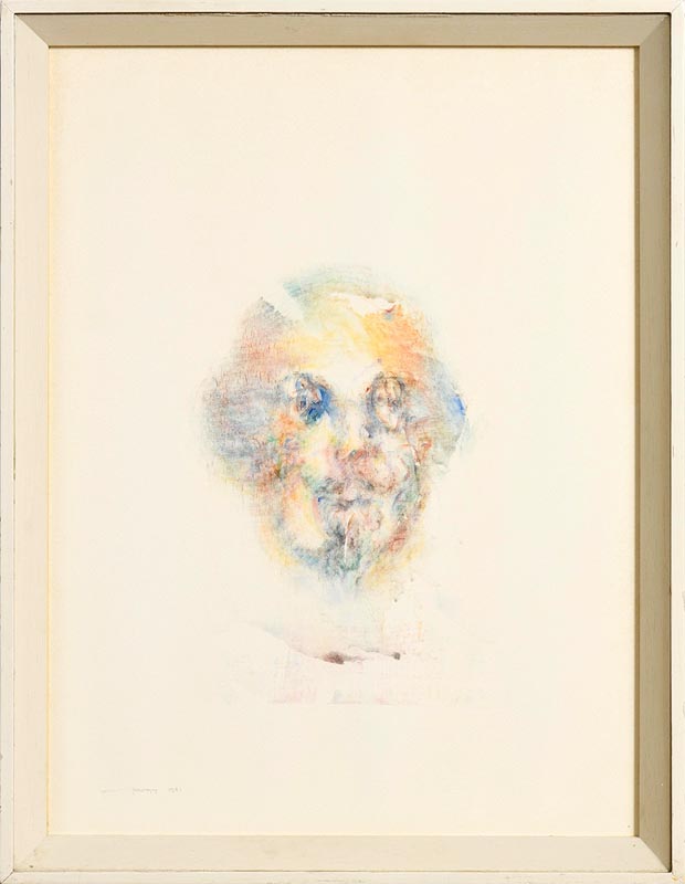 Louis Le Brocquy HRHA (1916-2012)Study Towards an Image of William Shakespeare (1982) (Opus W629) - Image 2 of 10