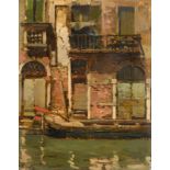 Vincenzo Irolli (1860-1942/49)Canal in Venice