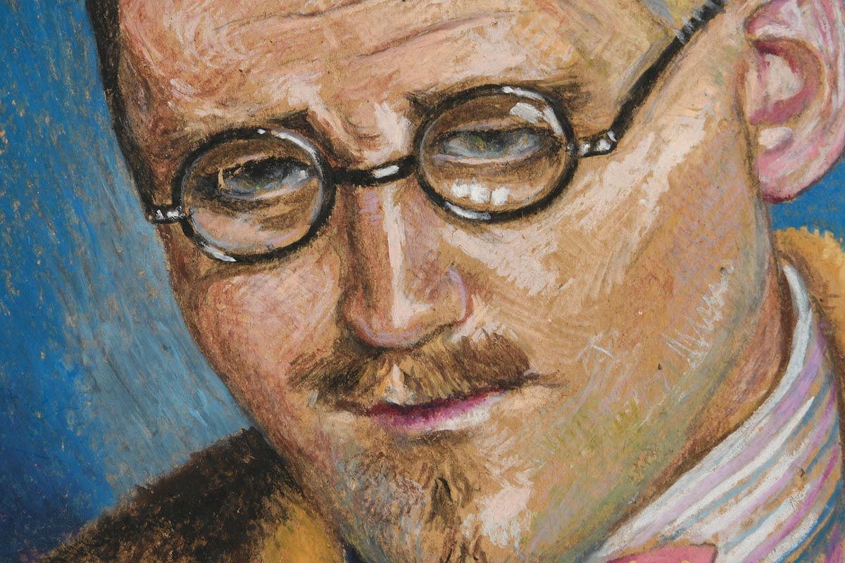 Harry Aaron Kernoff RHA (1900-1974)Study of James Joyce - Image 8 of 8