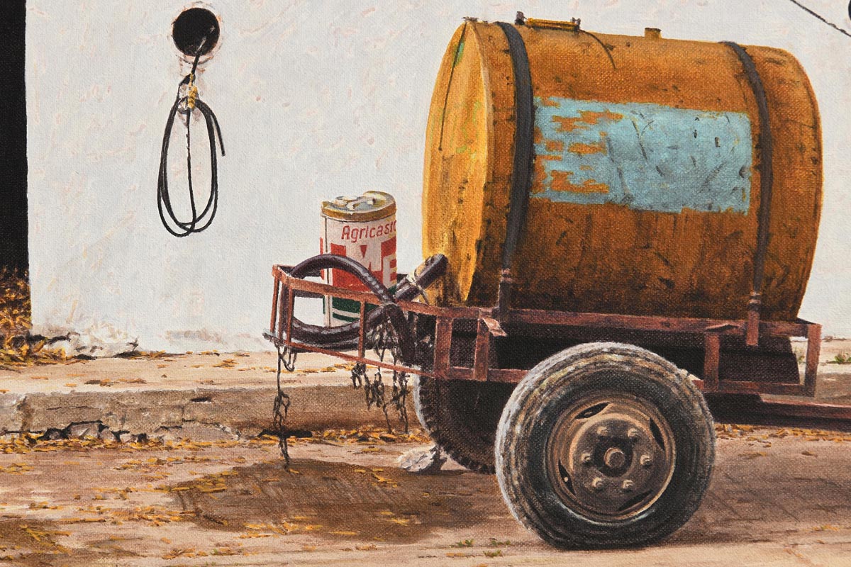 John Doherty (b.1949)Trailer with Accessories, Farmyard, Dingle Peninsula (1985) - Image 9 of 9