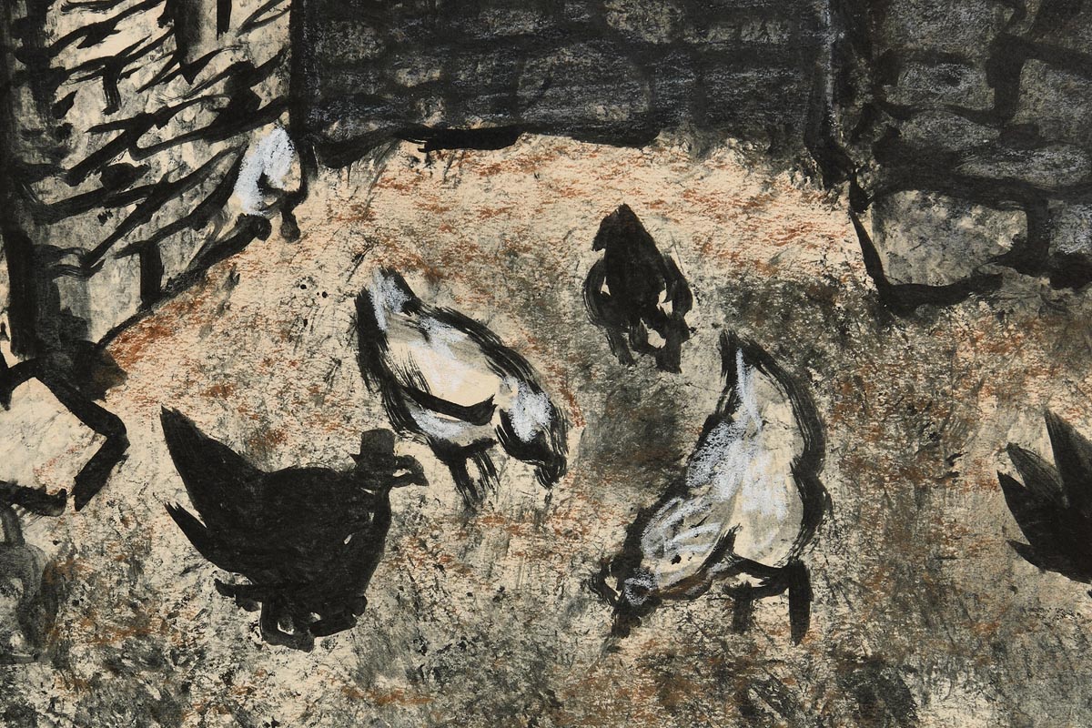 Gerard Dillon (1916-1971)Hens in the Street, Connemara - Image 10 of 10